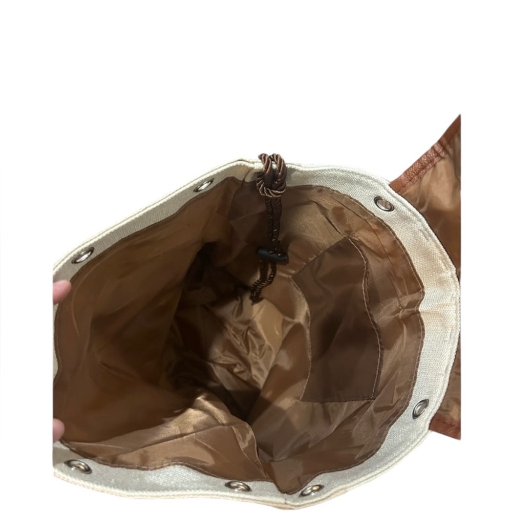 Cat Print Canvas Backpack - NWOT - Picture 3 of 3